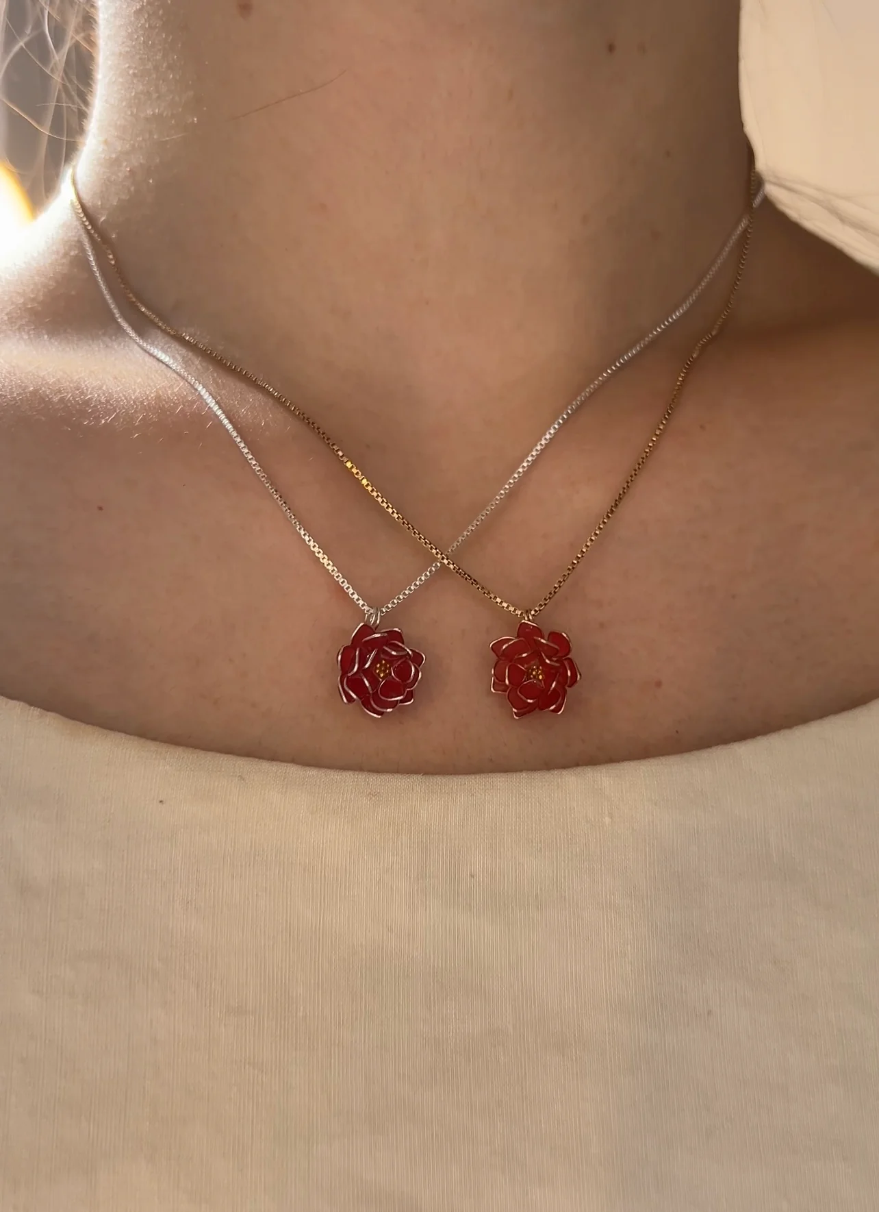 Lotus Pendant Necklace | PREORDER - Image 16