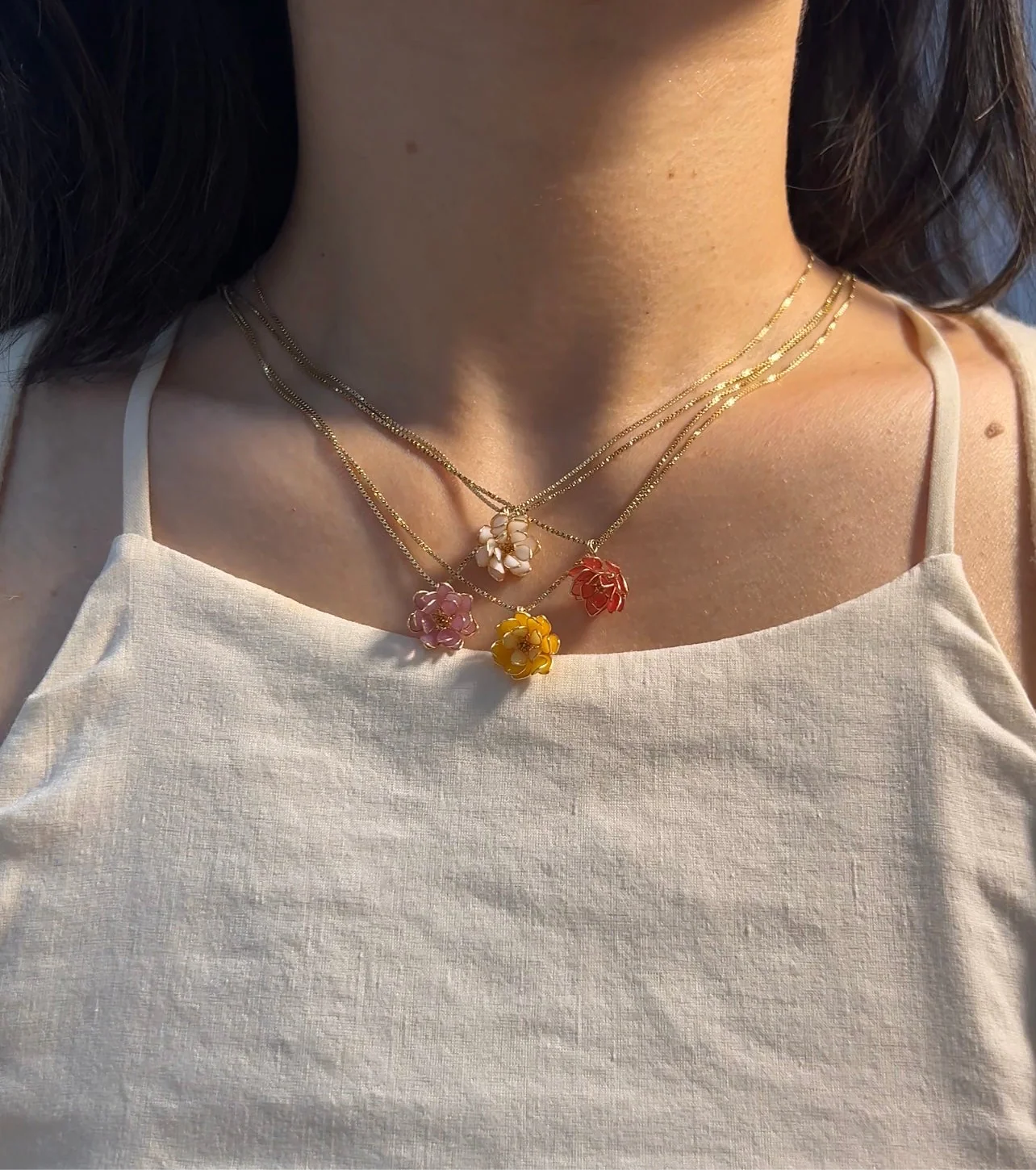 Lotus Pendant Necklace | PREORDER - Image 17