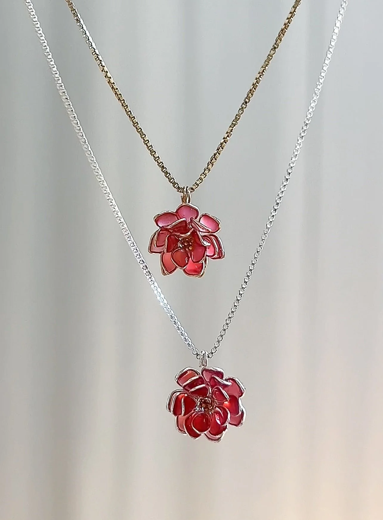 Lotus Pendant Necklace | PREORDER - Image 4