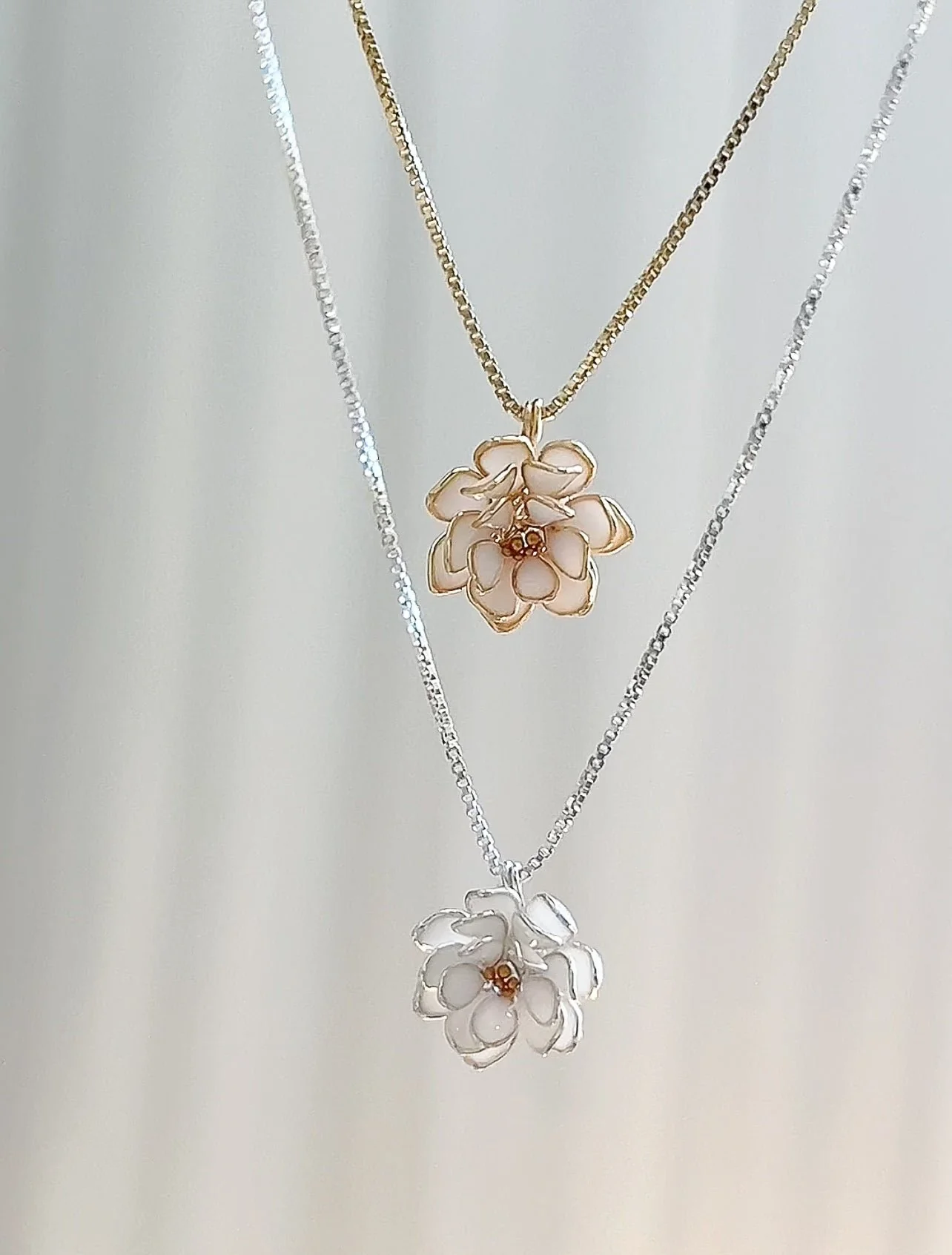 Lotus Pendant Necklace | PREORDER - Image 5