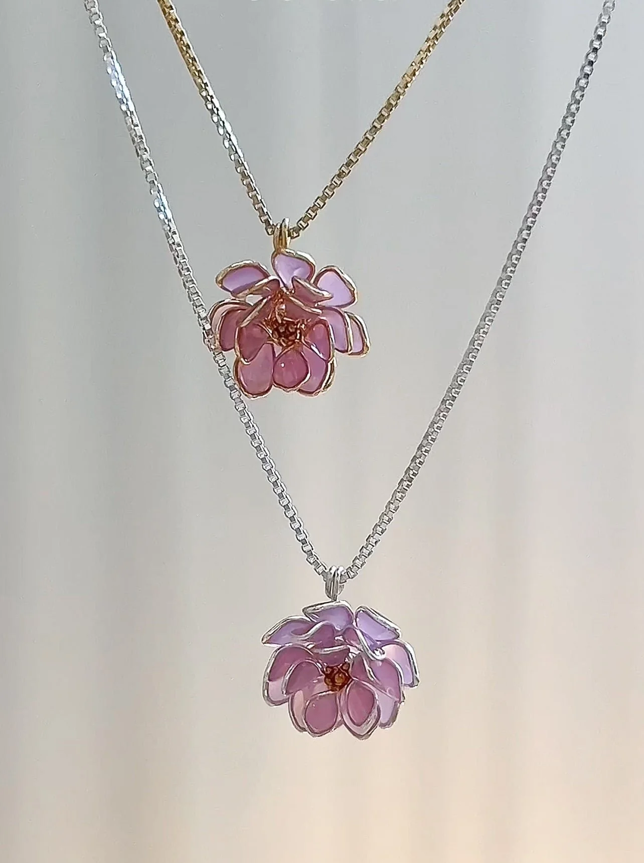 Lotus Pendant Necklace | PREORDER - Image 6