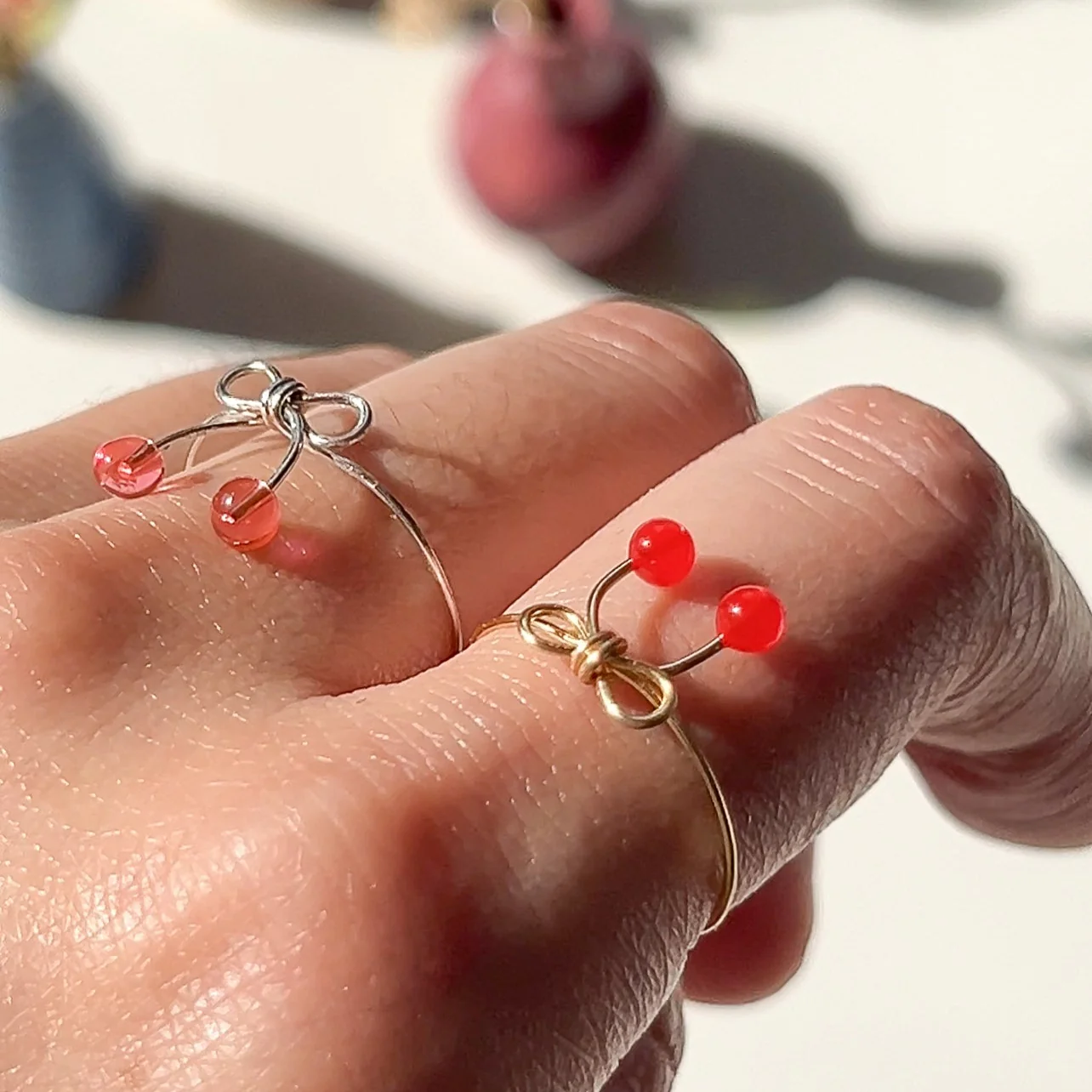 Cherry Bow Rings | PREORDER - Image 3