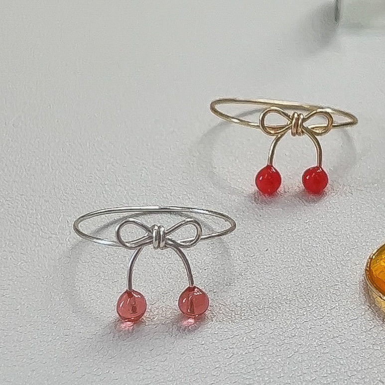 Cherry Bow Rings | PREORDER - Image 4