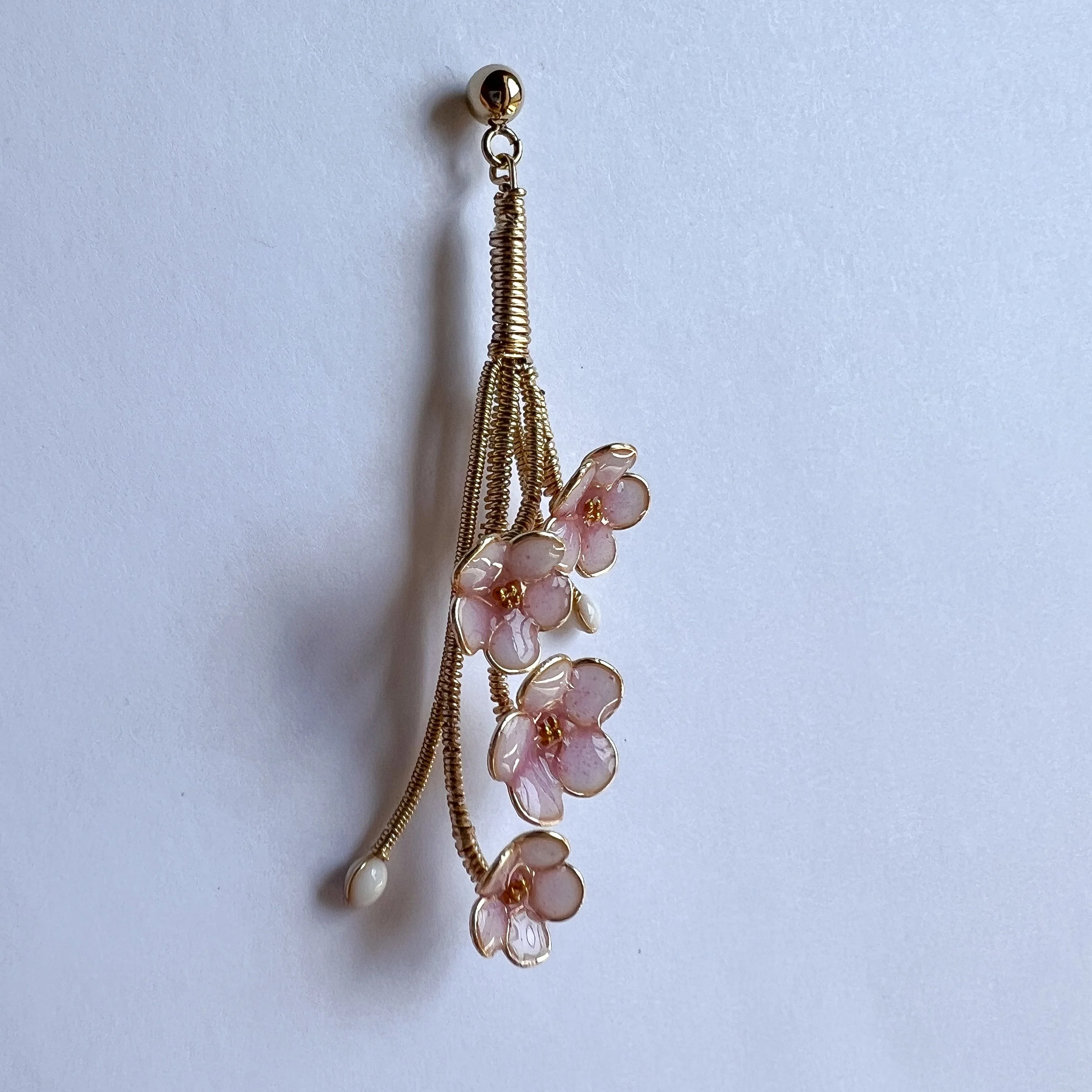 Color-Changing Cherry Blossom Earrings | PREORDER - Image 6