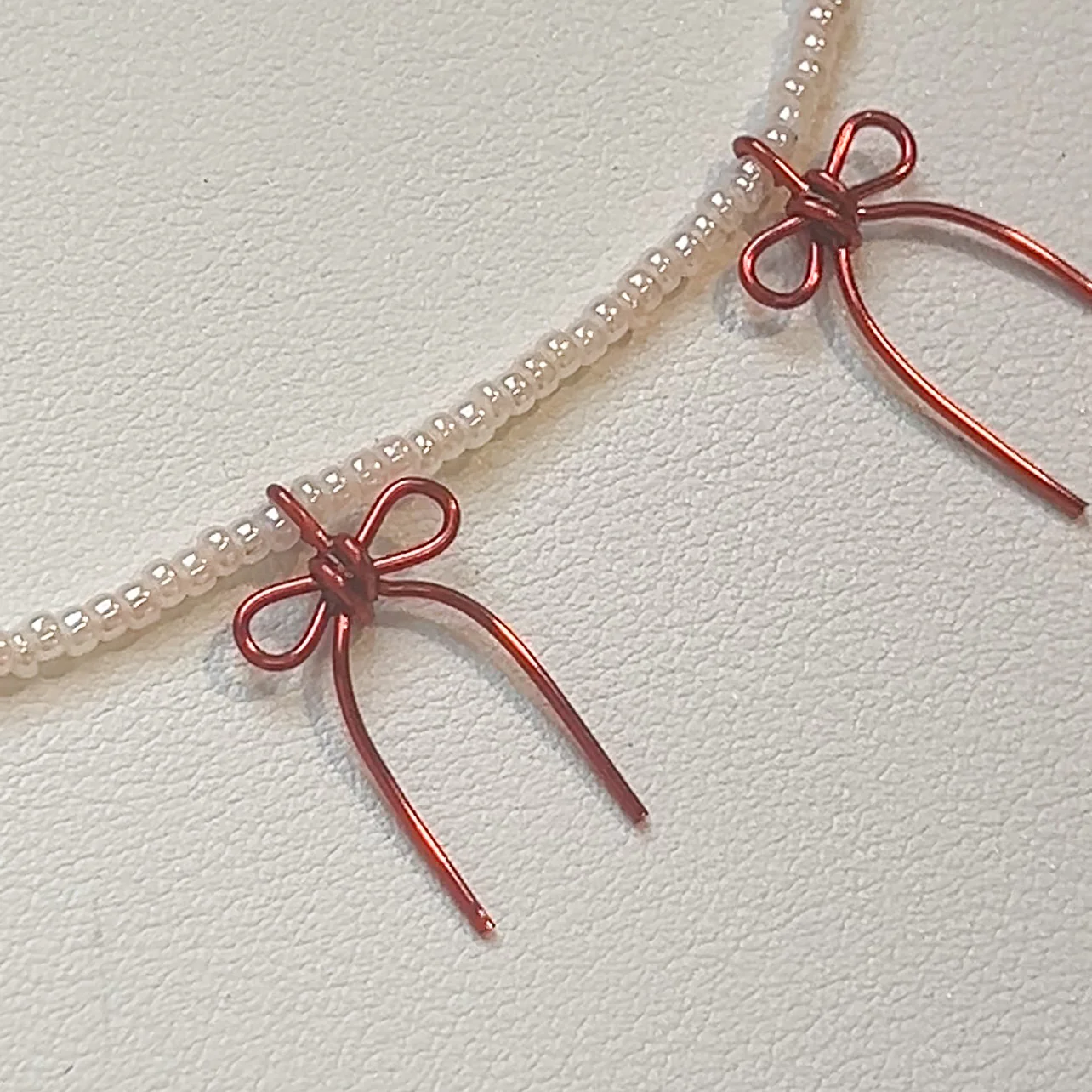 Beaded Bow Necklace | PREORDER - Image 10