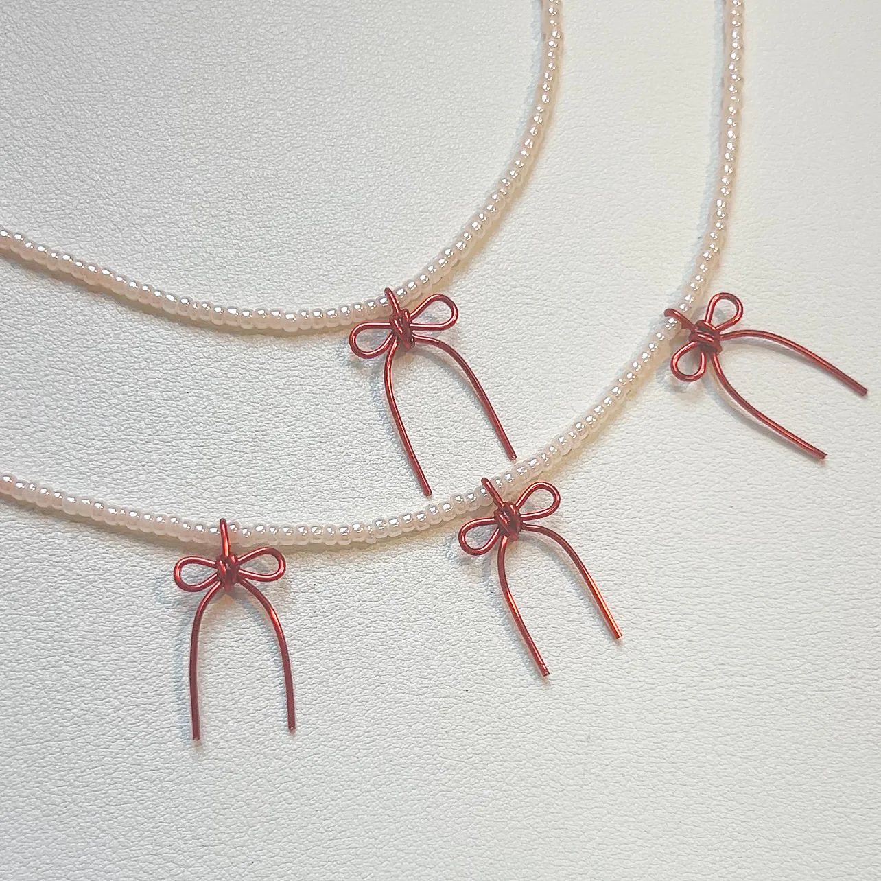 Beaded Bow Necklace | PREORDER - Image 9