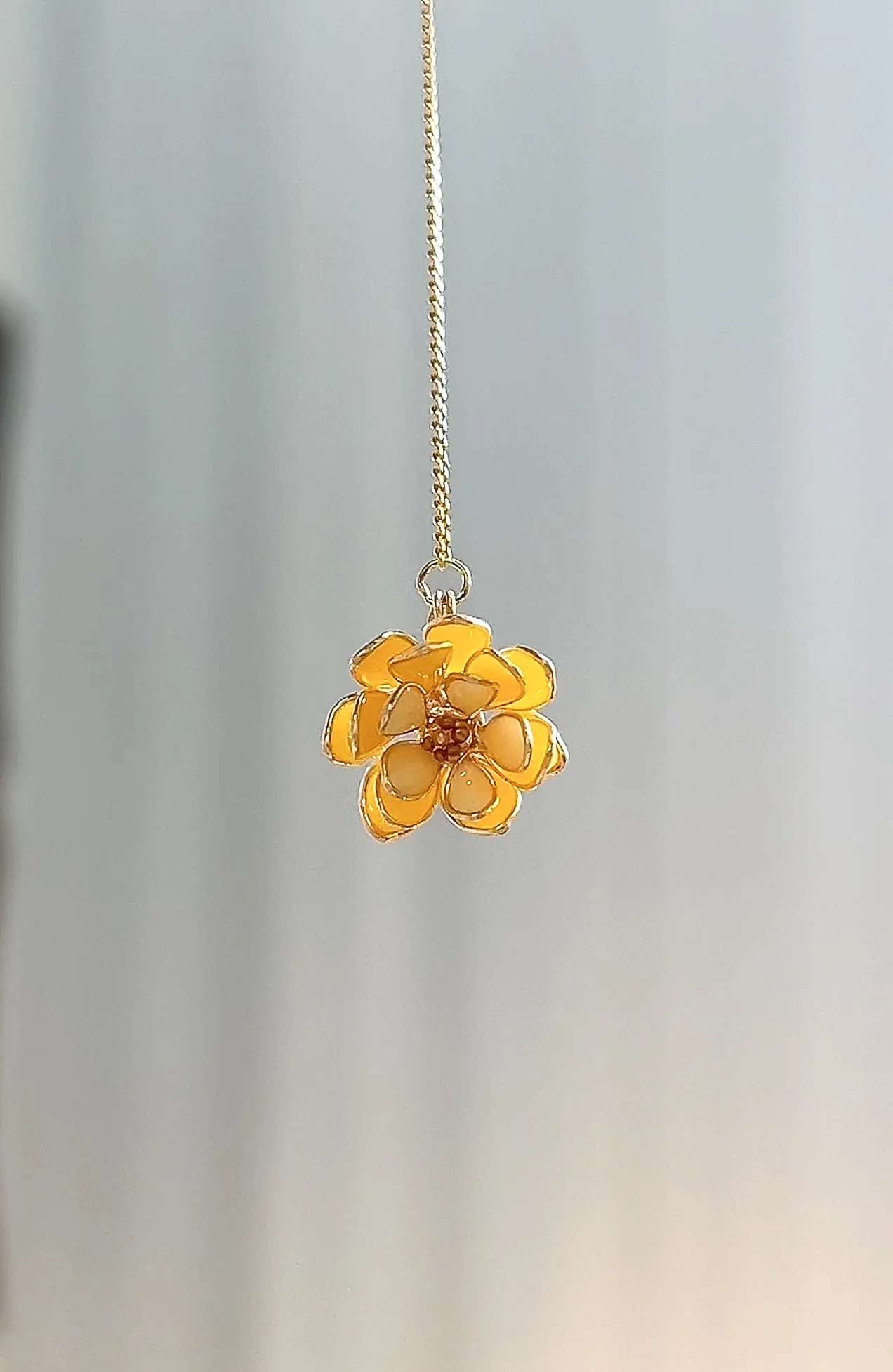 Lotus Flower Threader Earrings | PREORDER - Image 10