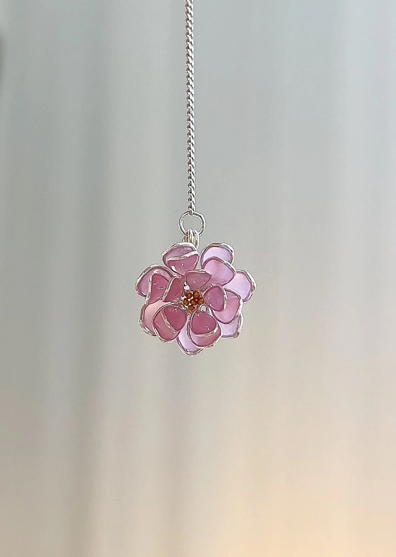 Lotus Flower Threader Earrings | PREORDER - Image 12