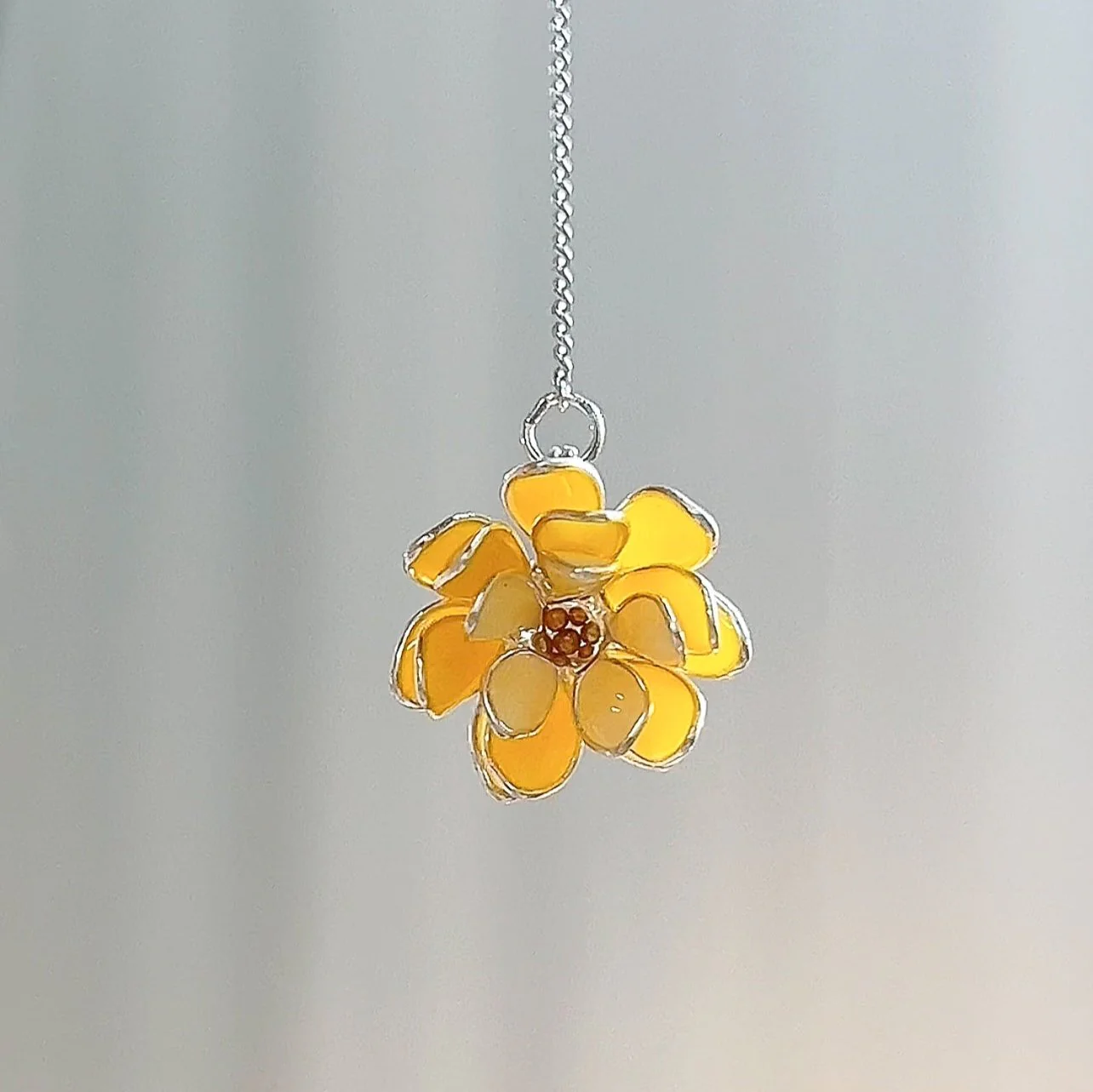 Lotus Flower Threader Earrings | PREORDER - Image 13