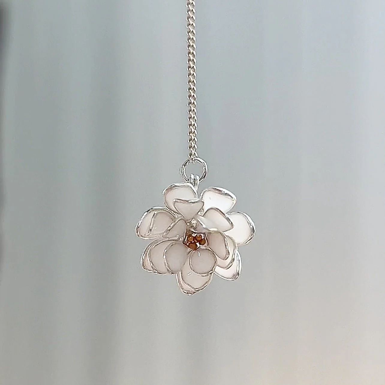 Lotus Flower Threader Earrings | PREORDER - Image 14