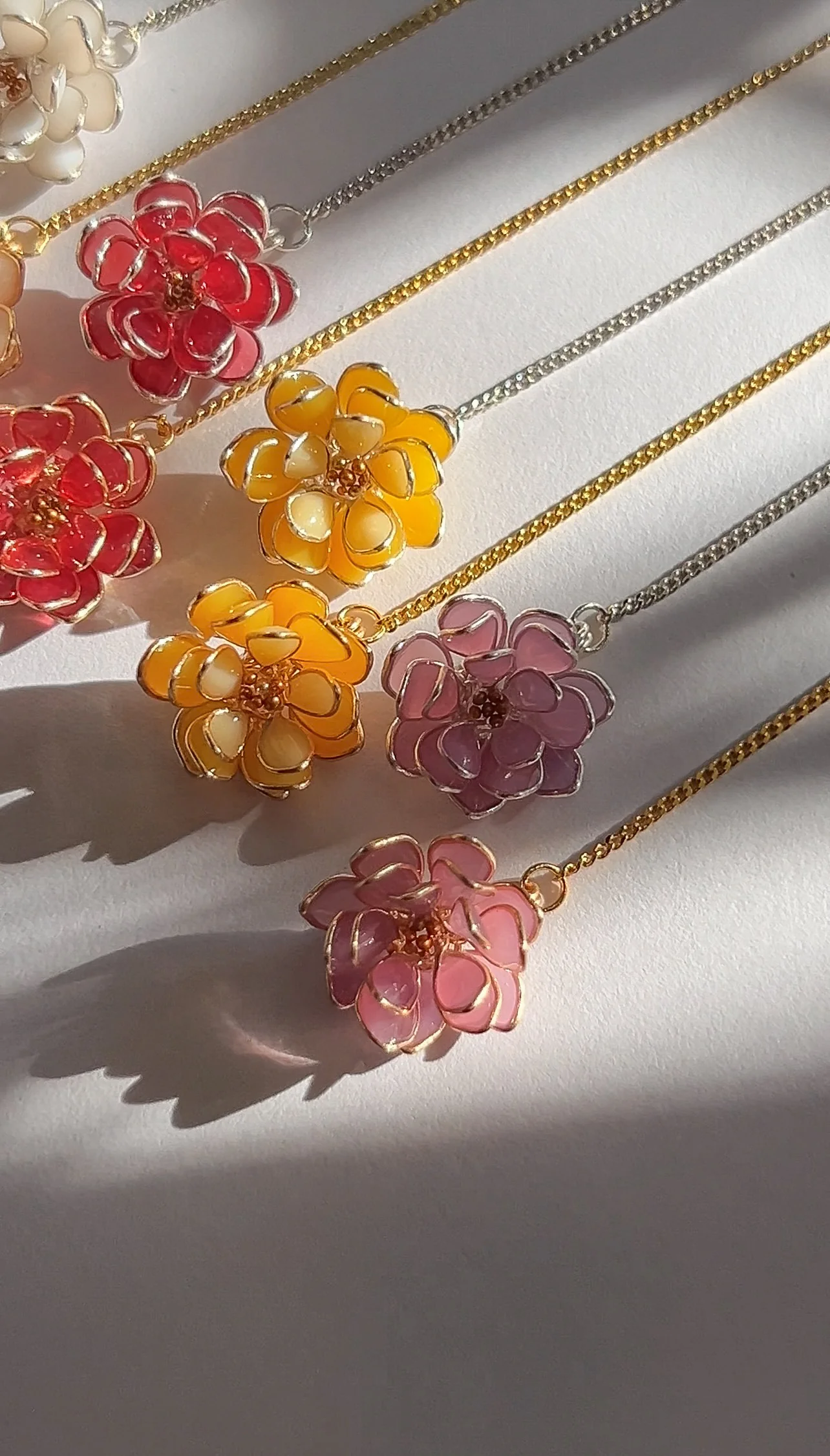 Lotus Flower Threader Earrings | PREORDER - Image 15