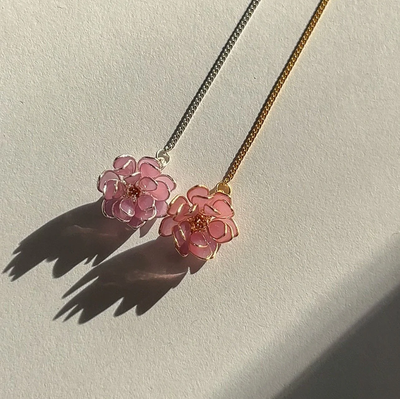 Lotus Flower Threader Earrings | PREORDER - Image 5