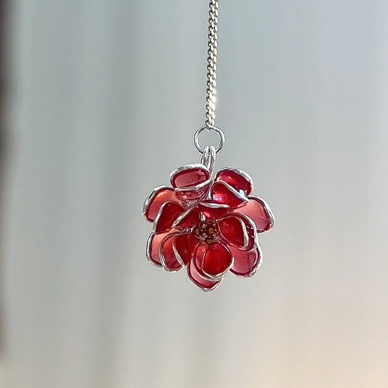 Lotus Flower Threader Earrings | PREORDER - Image 7