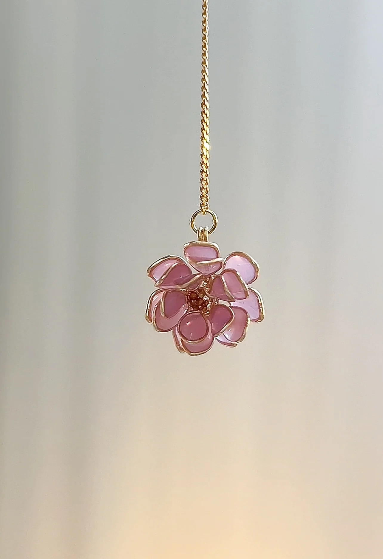 Lotus Flower Threader Earrings | PREORDER - Image 9
