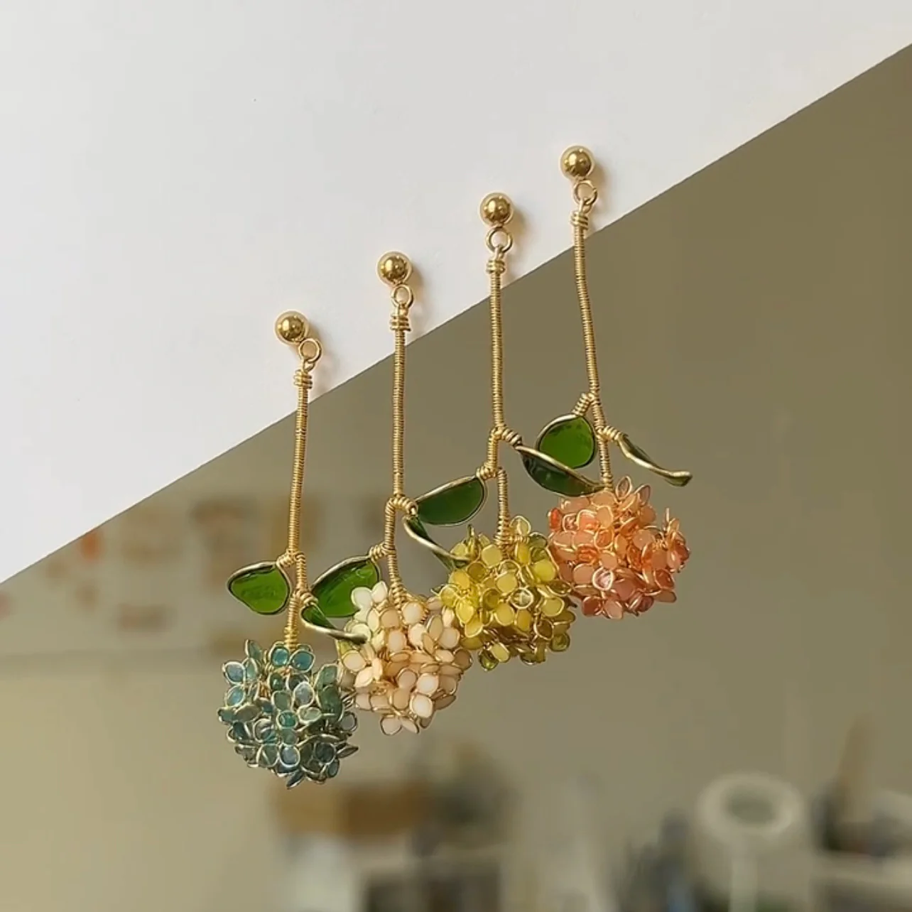 Hydrangea Earrings | PREORDER - Image 5