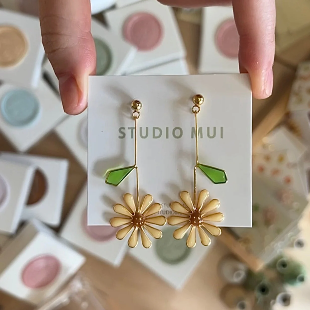 Cosmo Flower Earrings | PREORDER - Image 3