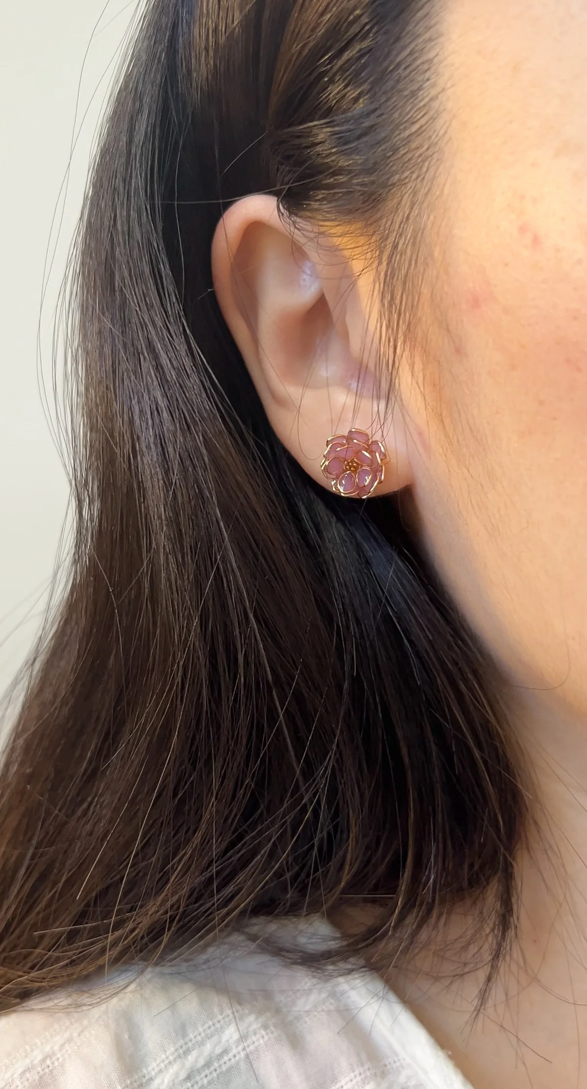 Lotus Stud Earrings | PREORDER - Image 11