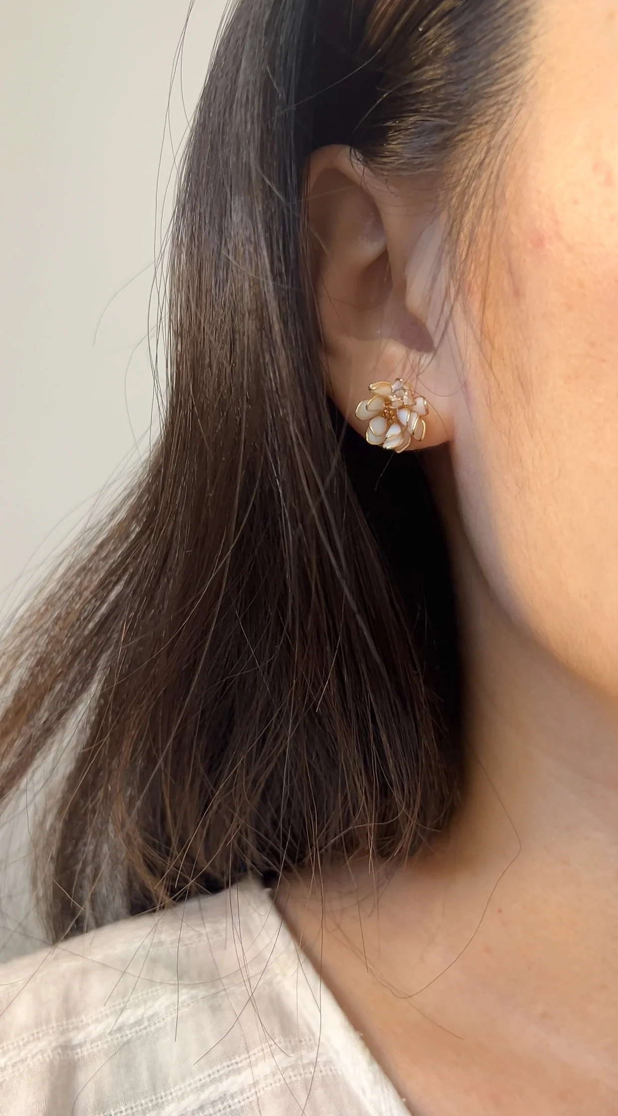 Lotus Stud Earrings | PREORDER - Image 12