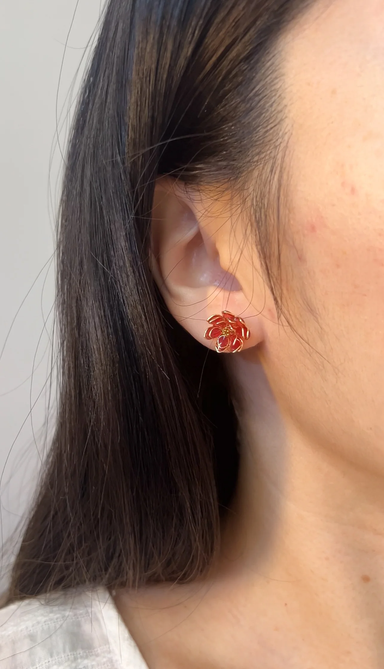 Lotus Stud Earrings | PREORDER - Image 13