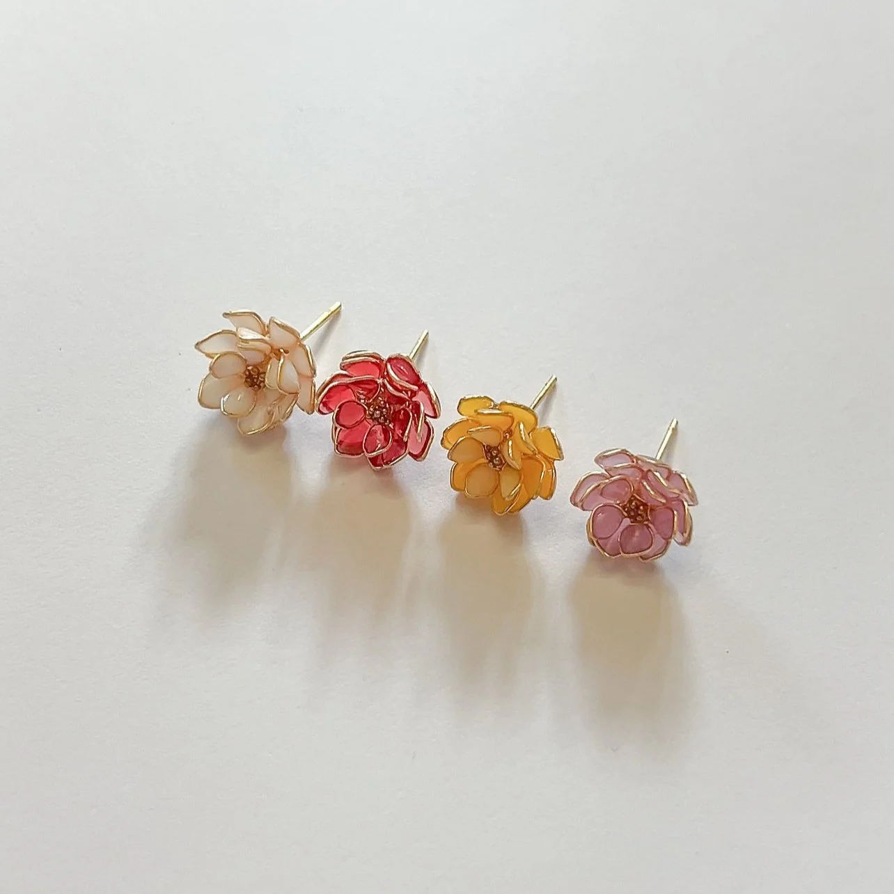 Lotus Stud Earrings | PREORDER - Image 2