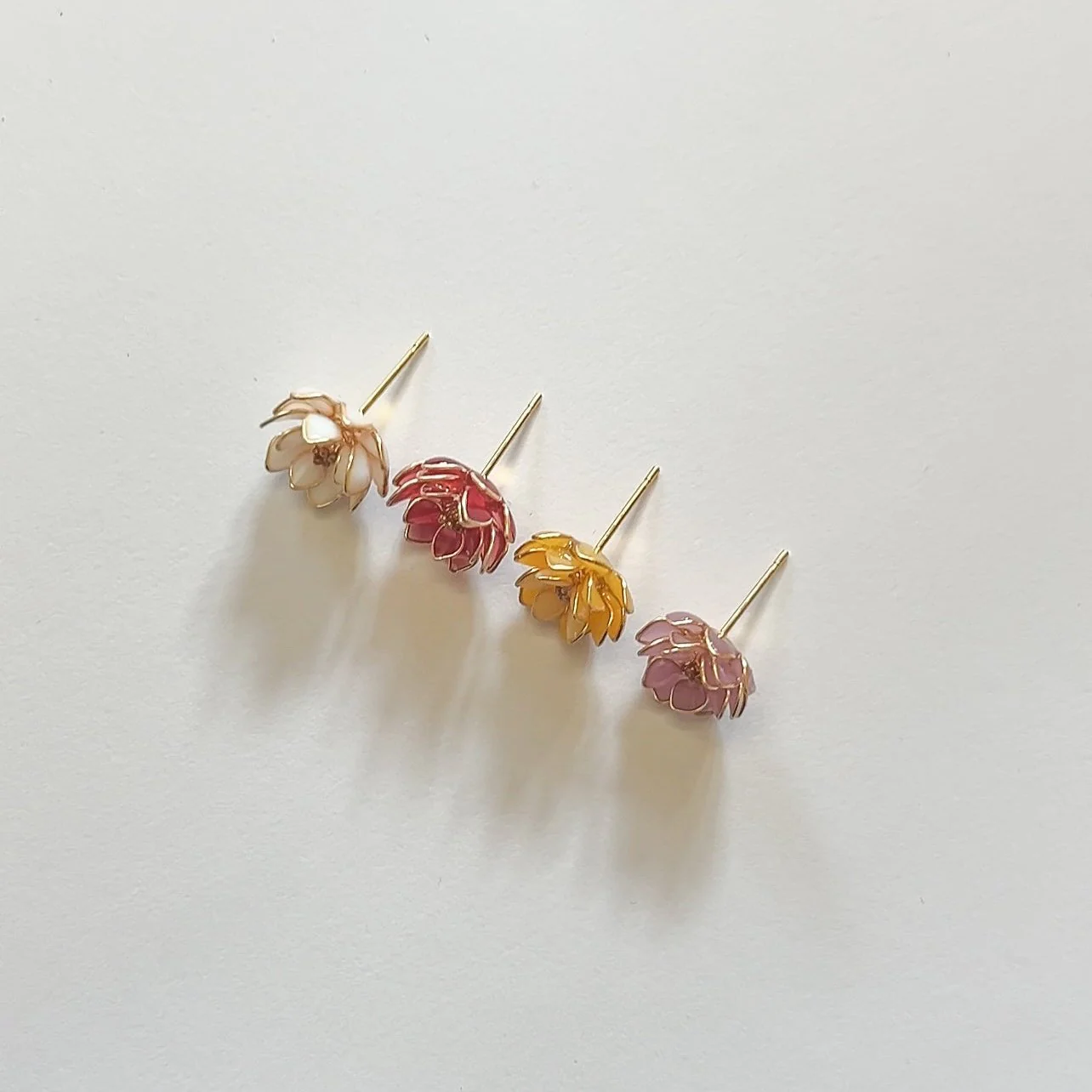 Lotus Stud Earrings | PREORDER - Image 3