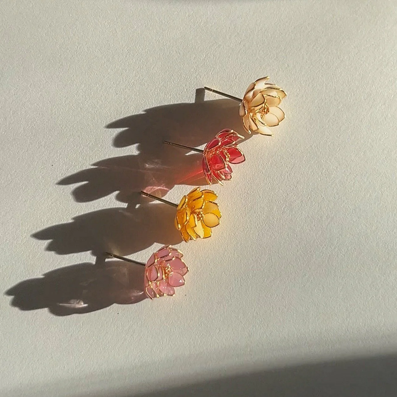 Lotus Stud Earrings | PREORDER - Image 8