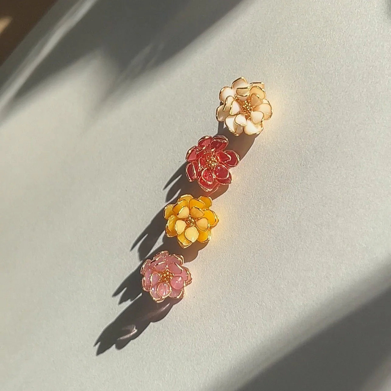 Lotus Stud Earrings | PREORDER - Image 9