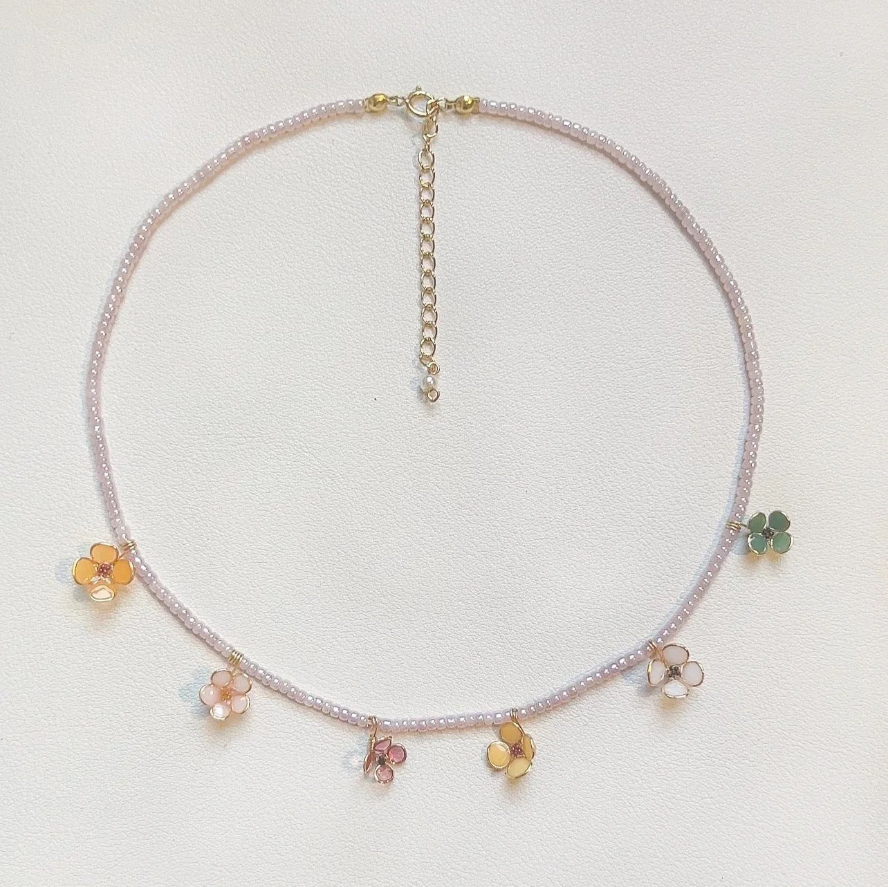 Beaded Mix Floral Necklace | PREORDER - Image 10
