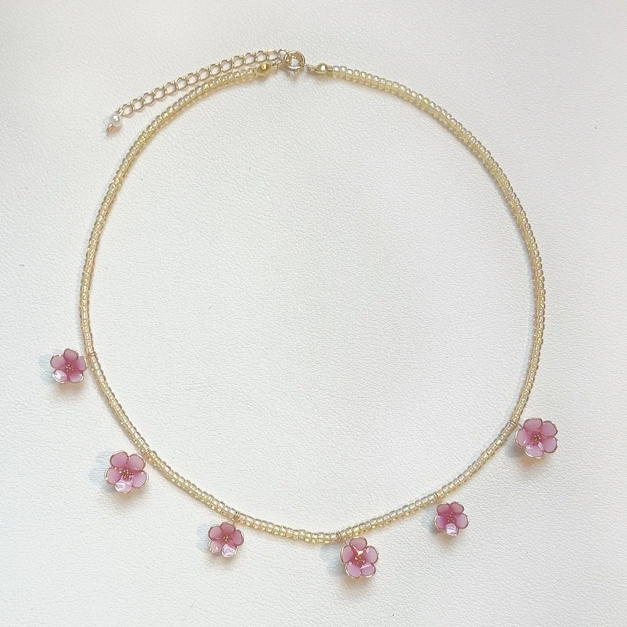 Beaded Mix Floral Necklace | PREORDER - Image 4