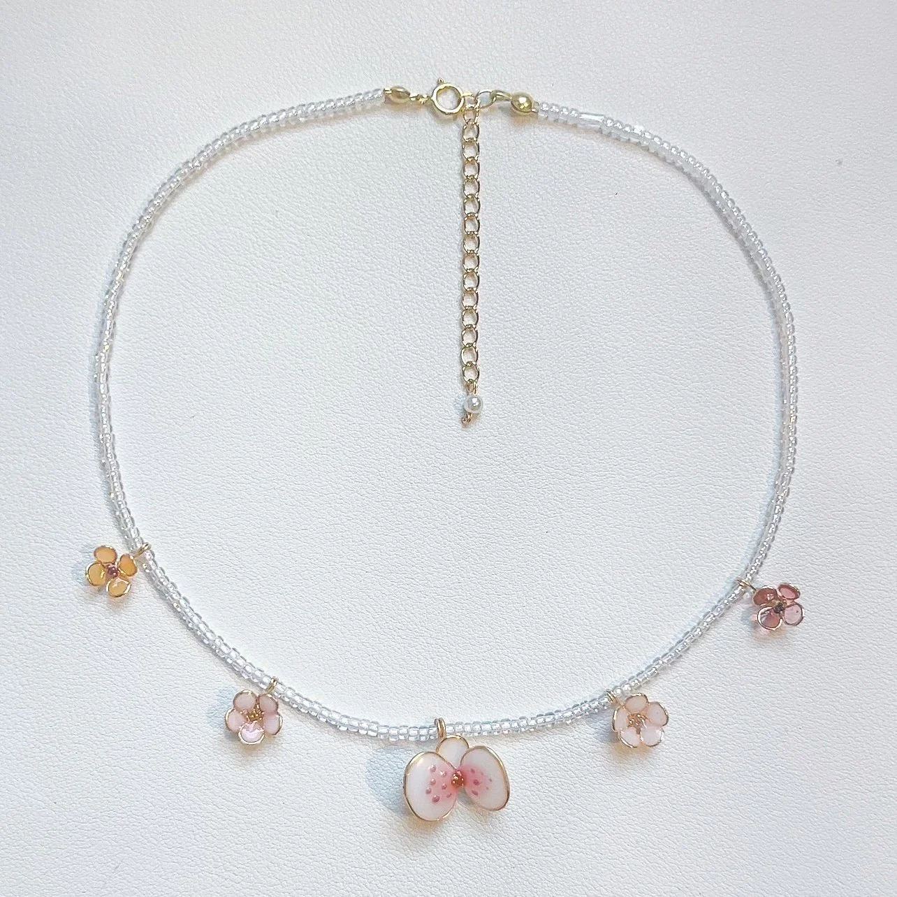 Beaded Mix Floral Necklace | PREORDER - Image 7