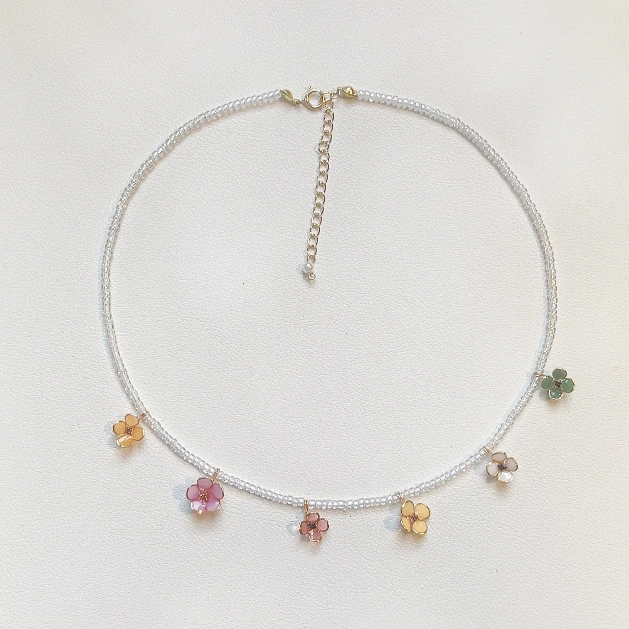 Beaded Mix Floral Necklace | PREORDER - Image 9