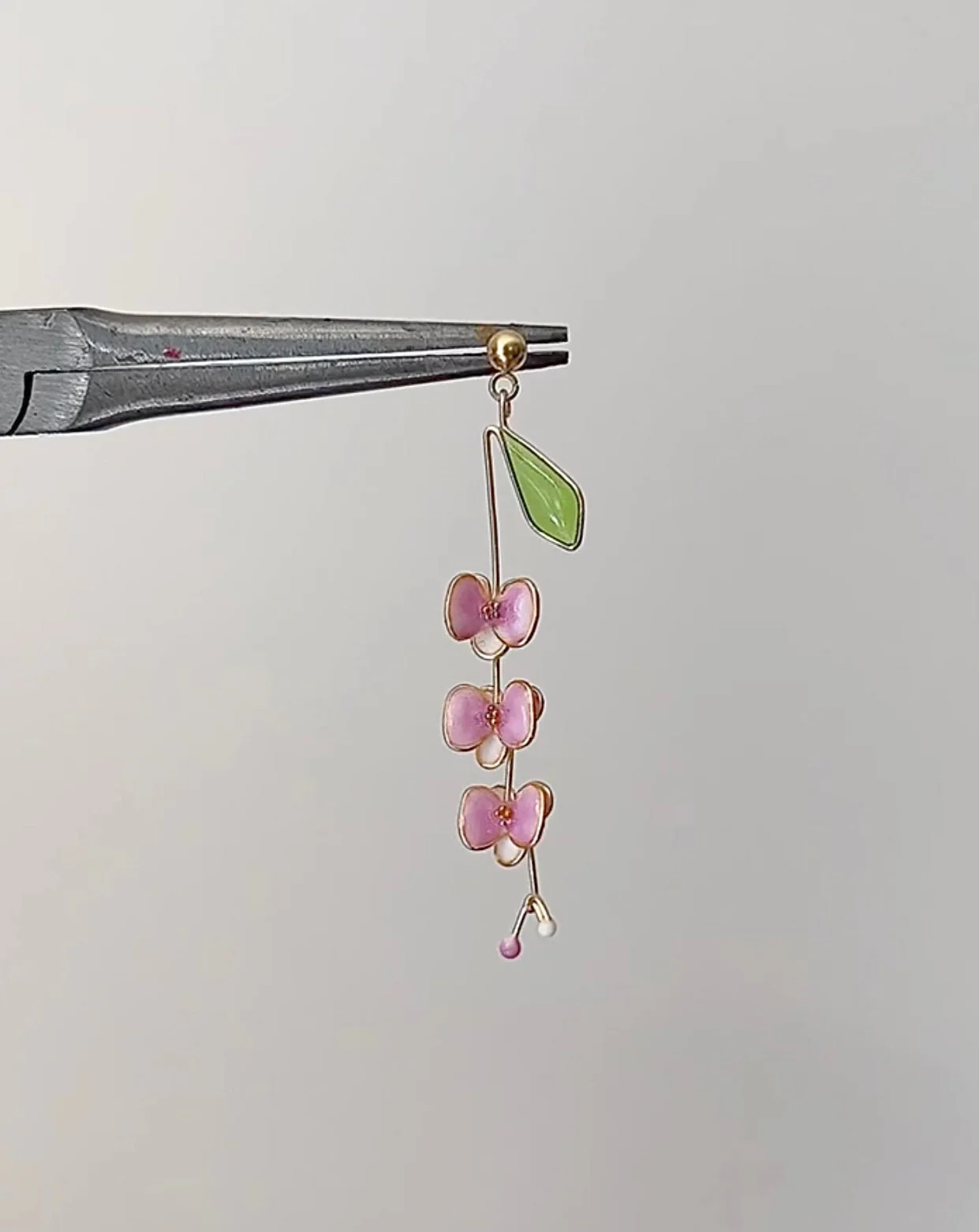 Orchid Earrings | Color-changing | PREORDER - Image 3