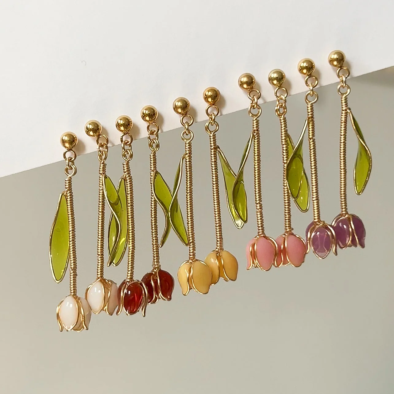 Tulip Blooms Earrings | PREORDER - Image 5